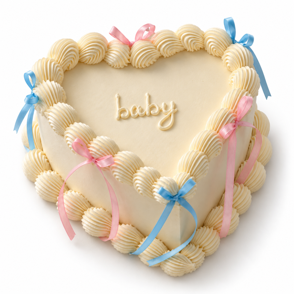 Baby shower vintage srdce OLLIES